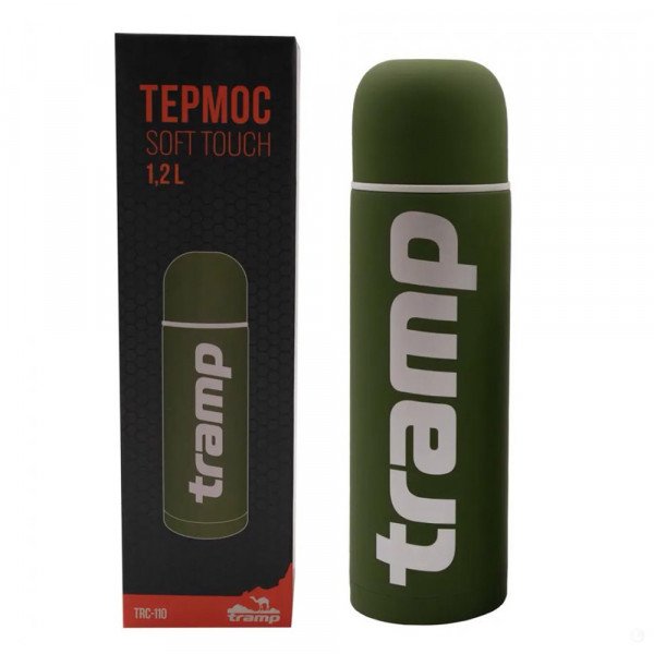 Термос Tramp Soft Touch 1.2 L хаки