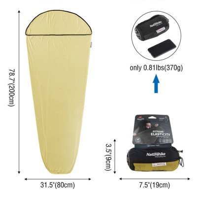 Вкладыш в спальный мешок Naturehike Super Elastic Mummy Sleeping Bag liner Вкладыш в спальный мешок Naturehike Super Elastic Mummy Sleeping Bag liner