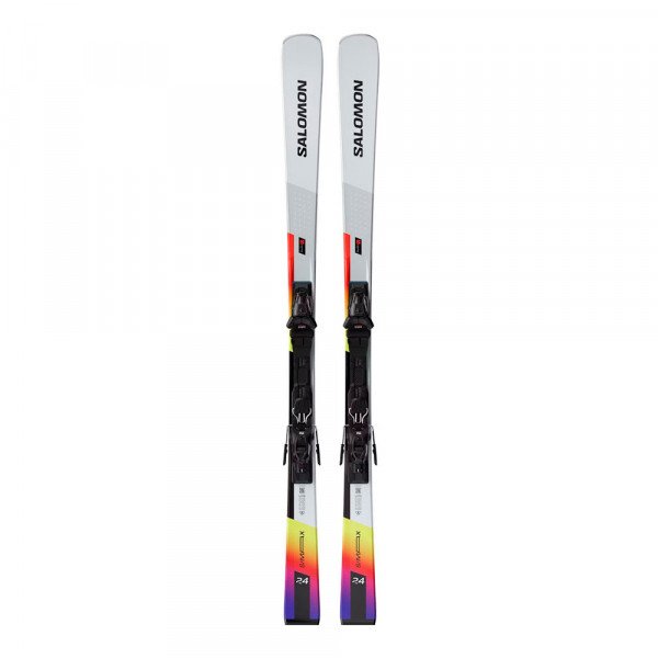 Лыжи горные Salomon E S/Max Endurance + E Mi12 Gw white black F80