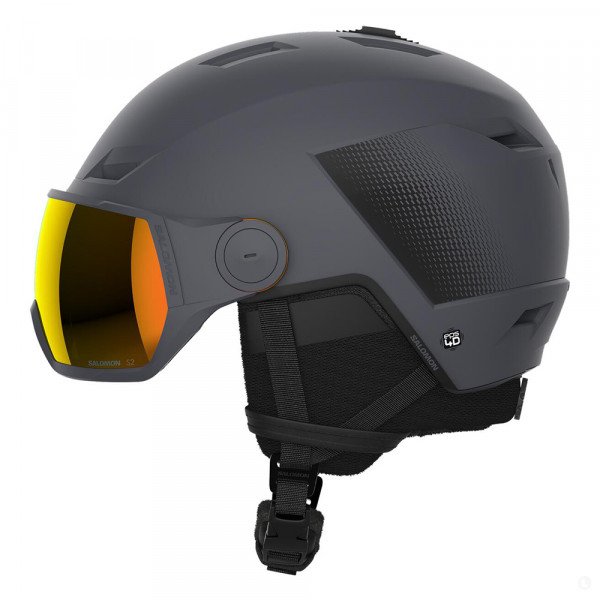 Шлем горнолыжный с визором мужской Salomon Pioneer Lt Visor 