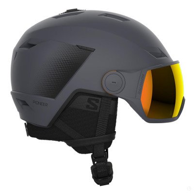 Шлем горнолыжный с визором мужской Salomon Pioneer Lt Visor  Шлем горнолыжный с визором мужской Salomon Pioneer Lt Visor