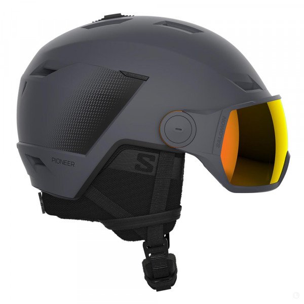 Шлем горнолыжный с визором мужской Salomon Pioneer Lt Visor 