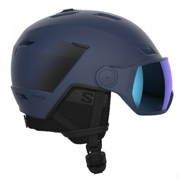 Шлем горнолыжный с визором мужской Salomon Pioneer Lt Visor