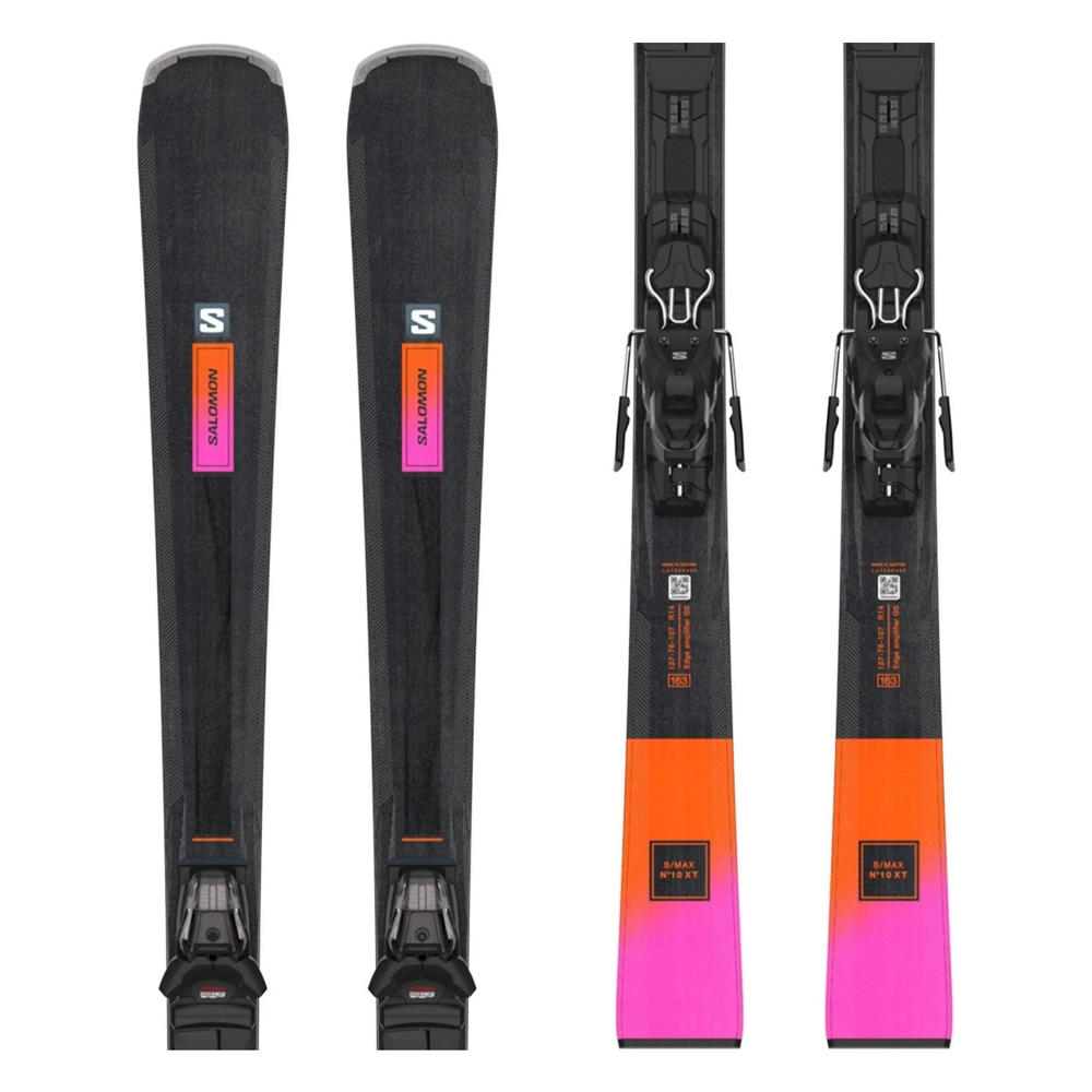Лыжи горные Salomon E S/Max N°10 XT  + M10 GW L8 black