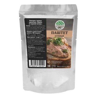 Паштет из куриной печени, 100 гр.