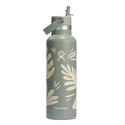 Термо-бутылка Hydro Flask Standard Mouth with Flex Straw Cap 0.6 L зеленый