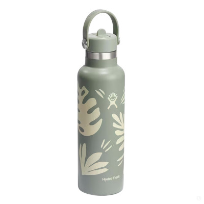 Термо-бутылка Hydro Flask Standard Mouth with Flex Straw Cap 0.6 L зеленый