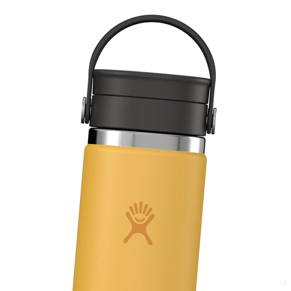 Термо-бутылка Hydro Flask Wide Mouth w/ Flex Sip Lid 0.6 L желтая
