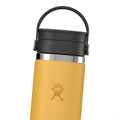 Термо-бутылка Hydro Flask Wide Mouth w/ Flex Sip Lid 0.6 L желтая