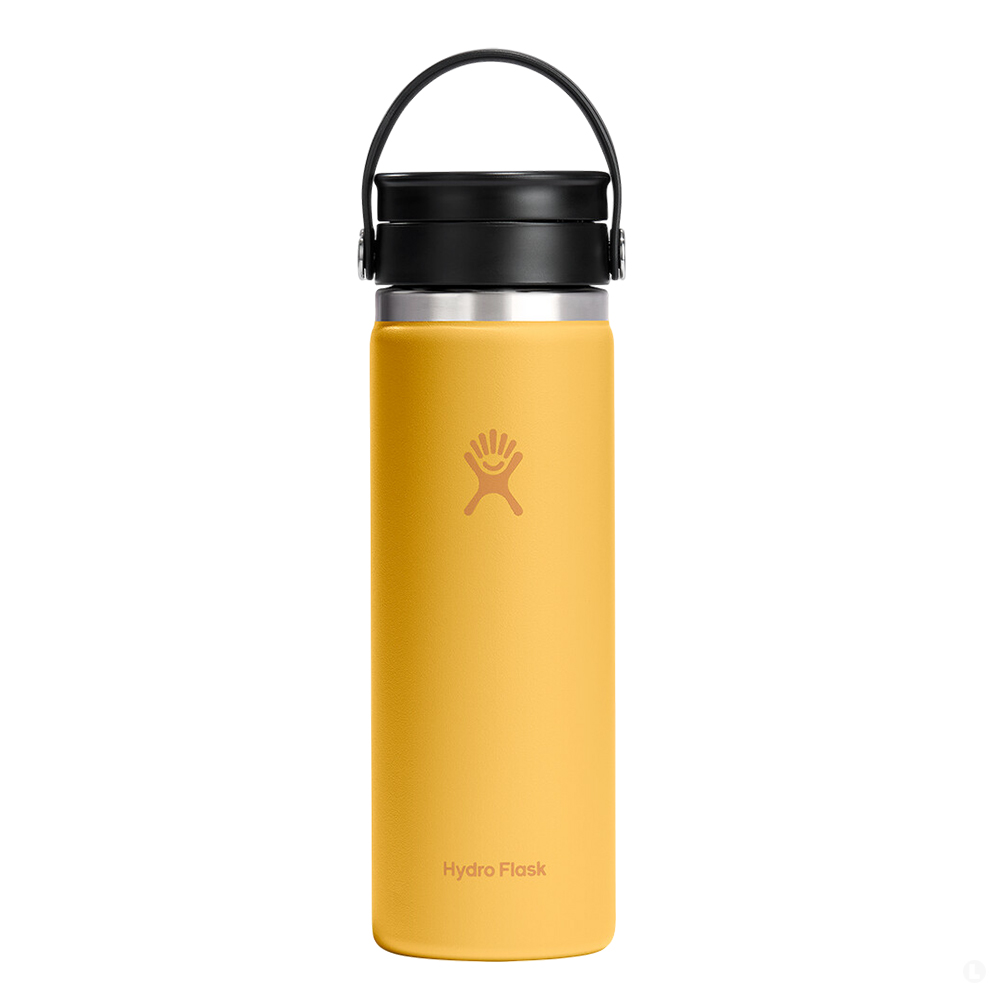 Термо-бутылка Hydro Flask Wide Mouth w/ Flex Sip Lid 0.6 L желтая