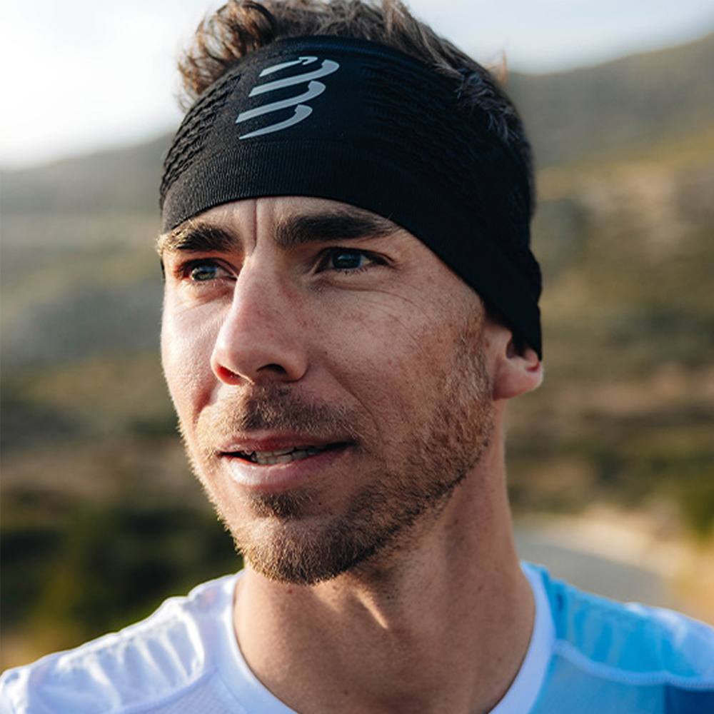 Повязка на голову широкая Compressport Headband