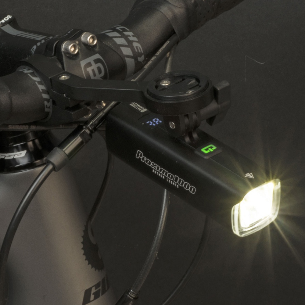 Передняя фара Author Proxima 1000 lm / GoPro clamp USB Alloy 