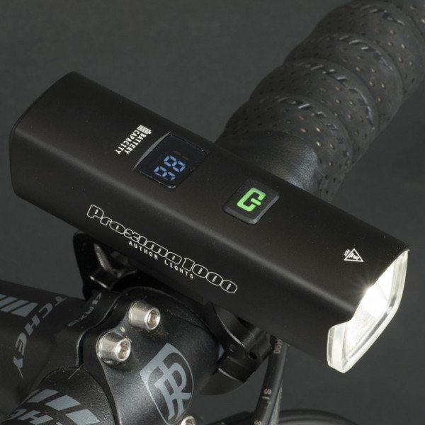 Передняя фара Author Proxima 1000 lm / HB 22-38 mm USB Alloy 