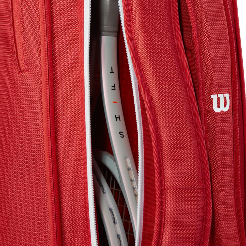 Сумка для ракеток Wilson Super Tour Wilson Red 2025 (6 pack) Сумка для ракеток Wilson Super Tour Wilson Red 2025 (6 pack)