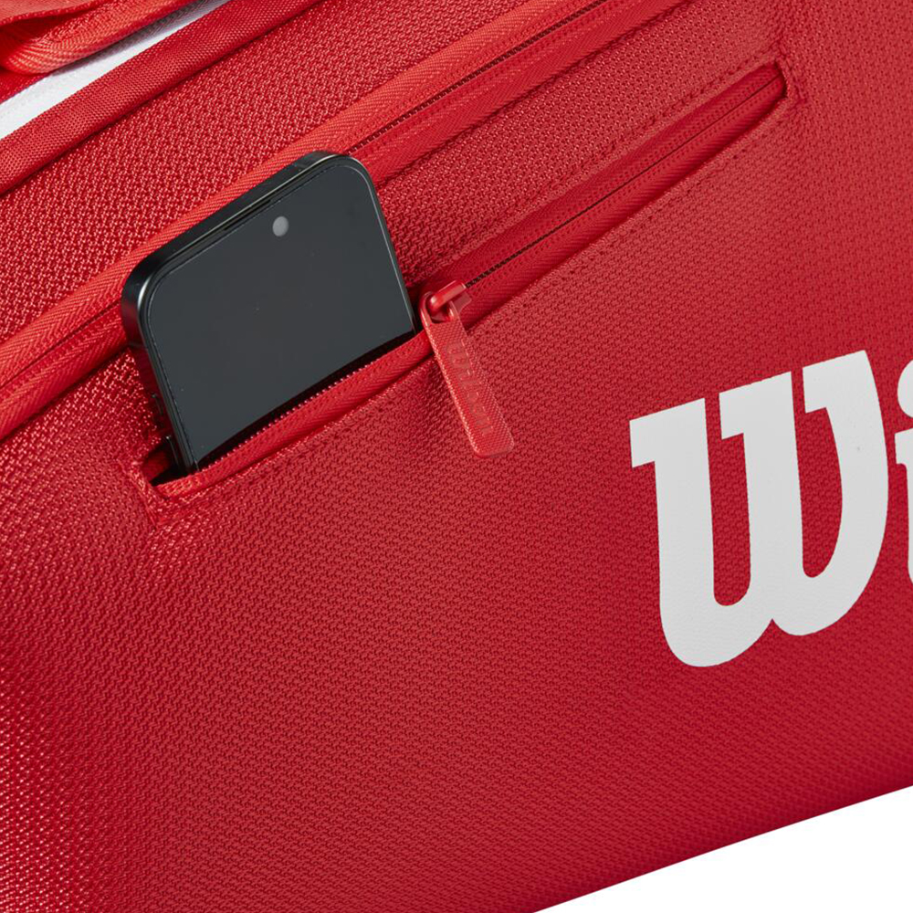 Сумка для ракеток Wilson Super Tour Wilson Red 2025 (6 pack) Сумка для ракеток Wilson Super Tour Wilson Red 2025 (6 pack)