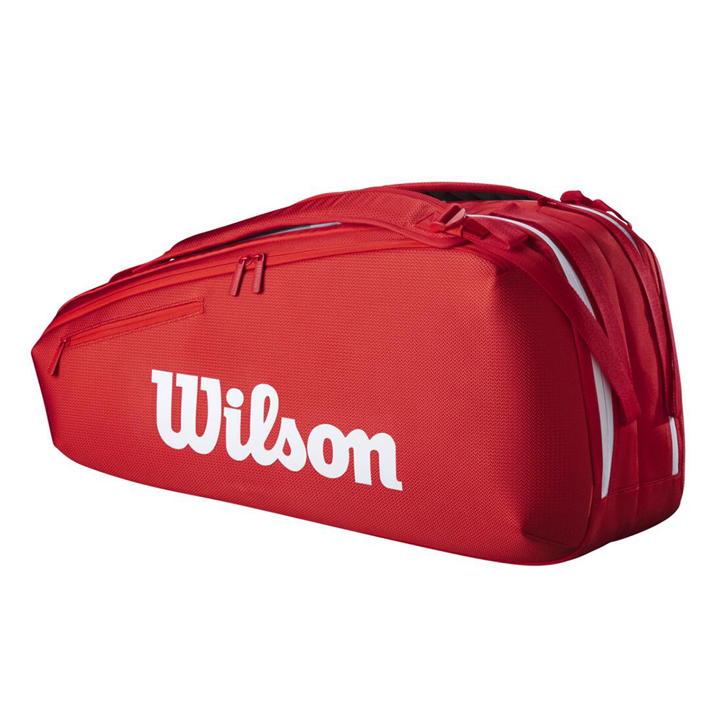 Сумка для ракеток Wilson Super Tour Wilson Red 2025 (6 pack) Сумка для ракеток Wilson Super Tour Wilson Red 2025 (6 pack)