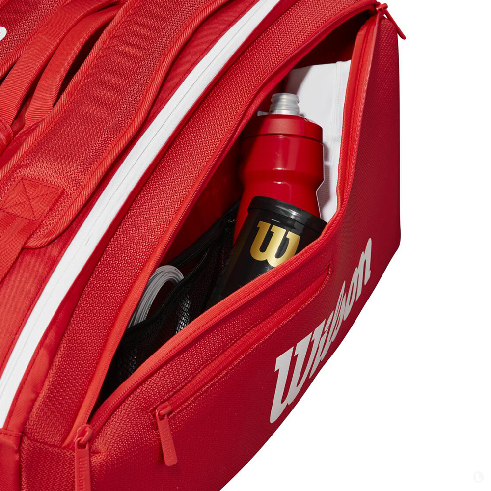 Сумка для ракеток Wilson Super Tour Wilson Red 2025 (9 pack) Сумка для ракеток Wilson Super Tour Wilson Red 2025 (9 pack)