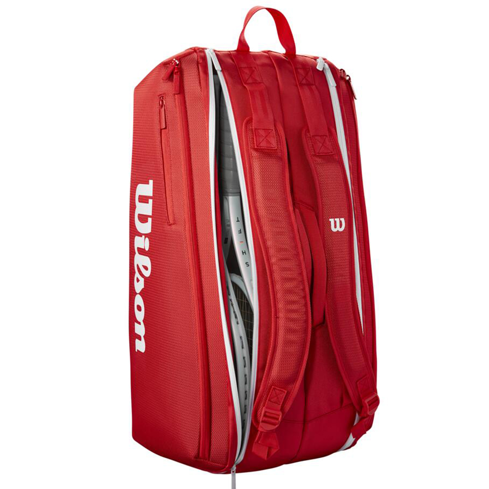 Сумка для ракеток Wilson Super Tour Wilson Red 2025 (9 pack) Сумка для ракеток Wilson Super Tour Wilson Red 2025 (9 pack)