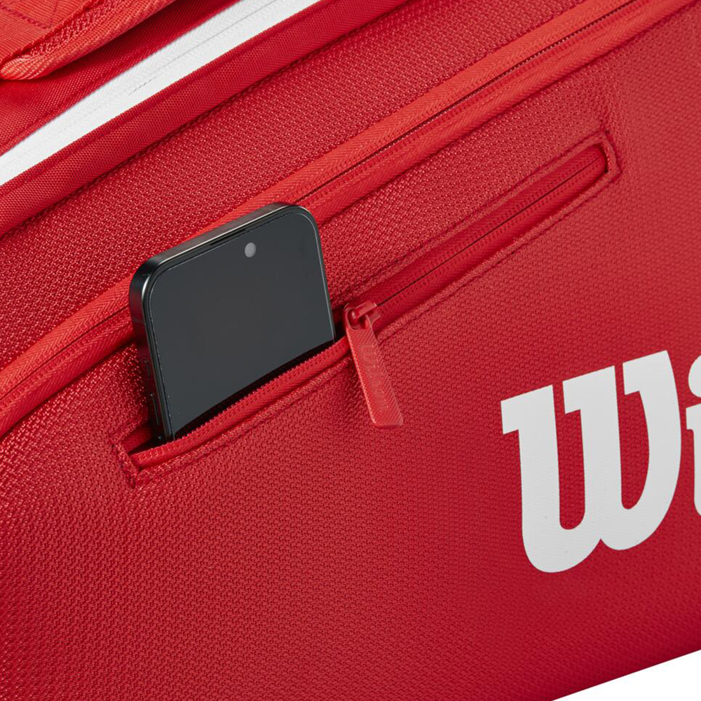Сумка для ракеток Wilson Super Tour Wilson Red 2025 (9 pack) Сумка для ракеток Wilson Super Tour Wilson Red 2025 (9 pack)