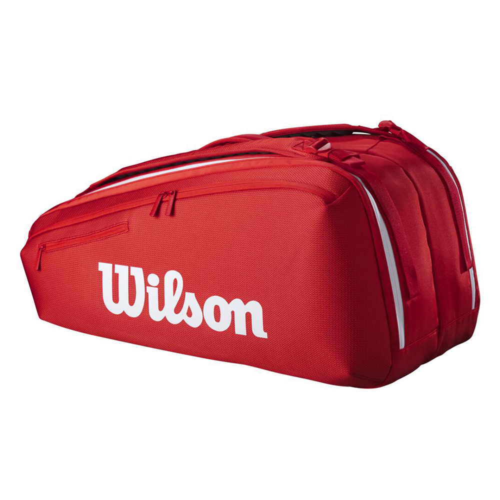 Сумка для ракеток Wilson Super Tour Wilson Red 2025 (9 pack) Сумка для ракеток Wilson Super Tour Wilson Red 2025 (9 pack)