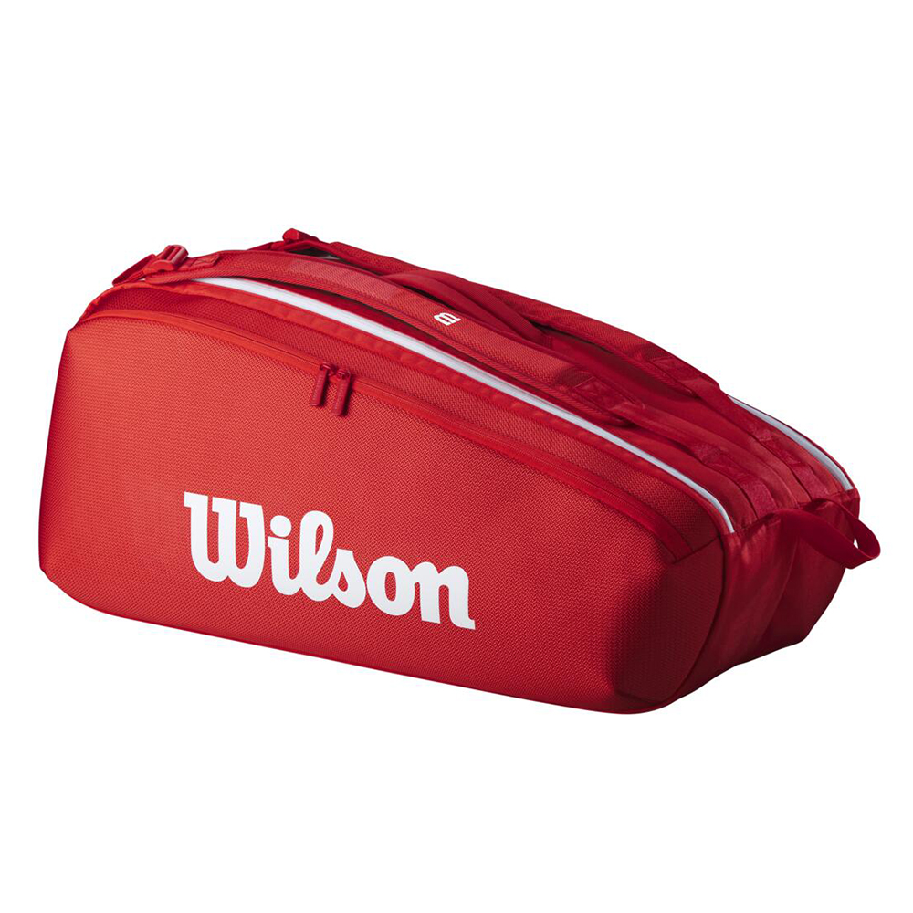 Сумка для ракеток Wilson Super Tour Wilson Red 2025 (9 pack) Сумка для ракеток Wilson Super Tour Wilson Red 2025 (9 pack)