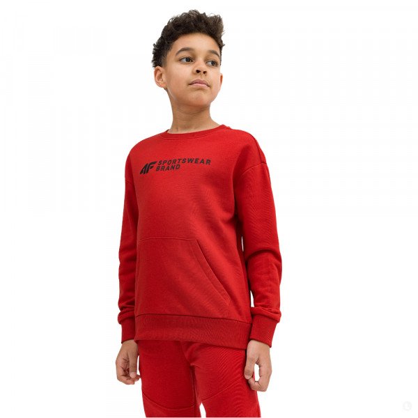 Толстовка детская 4F Cotton Boy красная