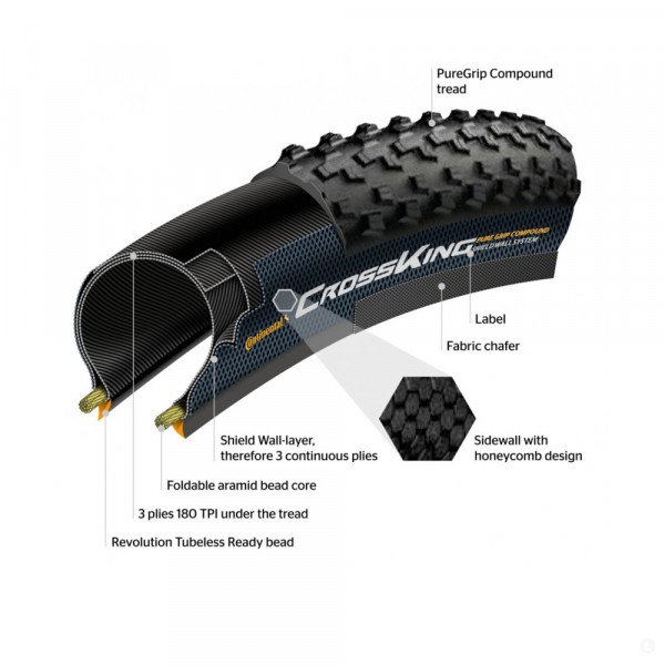 Покрышка Continental Cross King ShieldWall foldable skin TR
