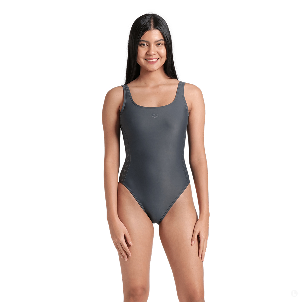 Купальник женский спортивный Arena Team stripe