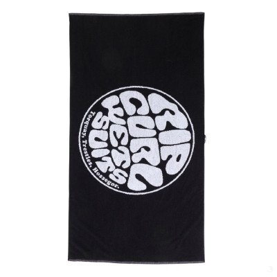 Полотенце Rip Curl Logos towel черный  Полотенце Rip Curl Logos towel черный