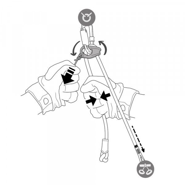Самостраховка Petzl Lanyard Dual Canyon Guide 