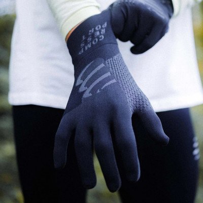 Перчатки утепленные Compressport 3D Thermo Gloves 