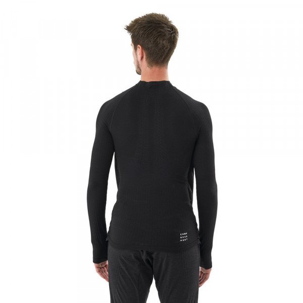 Лонгслив мужской Compressport Hurricane Windproof Seamless HZ Top 