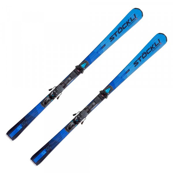 Лыжи горные Stockli Laser SL + SRT12 blue black 