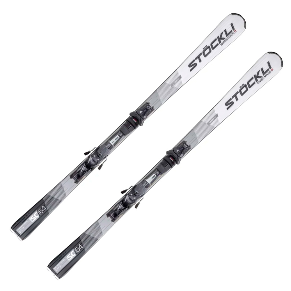Лыжи горные Stockli Laser SC + MC12 black matt-shine 
