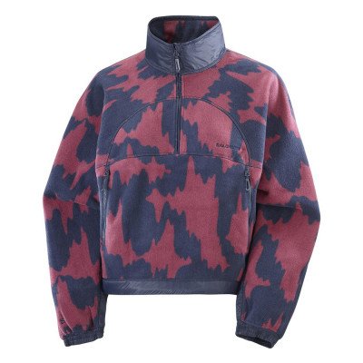 Флисовая кофта женская Salomon Chroma Crop Hz  Флисовая кофта женская Salomon Chroma Crop Hz