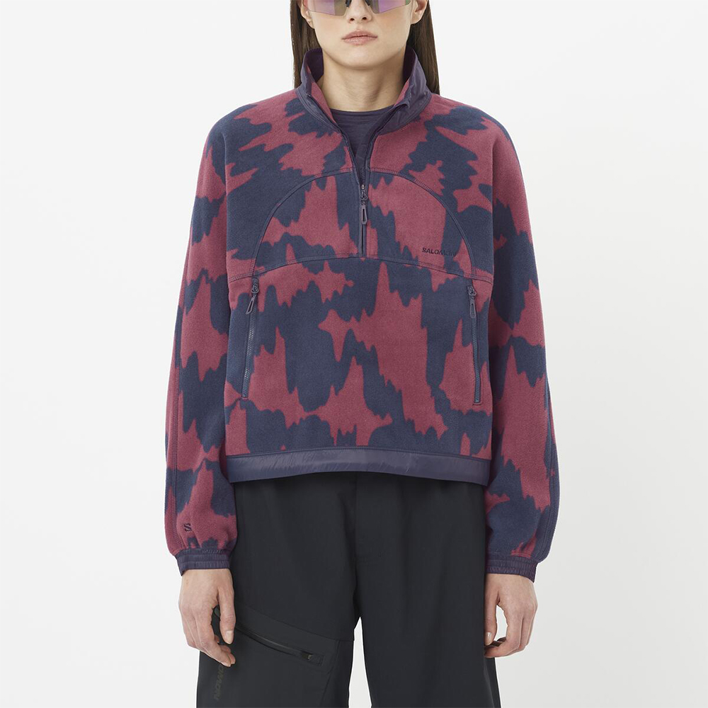 Флисовая кофта женская Salomon Chroma Crop Hz 