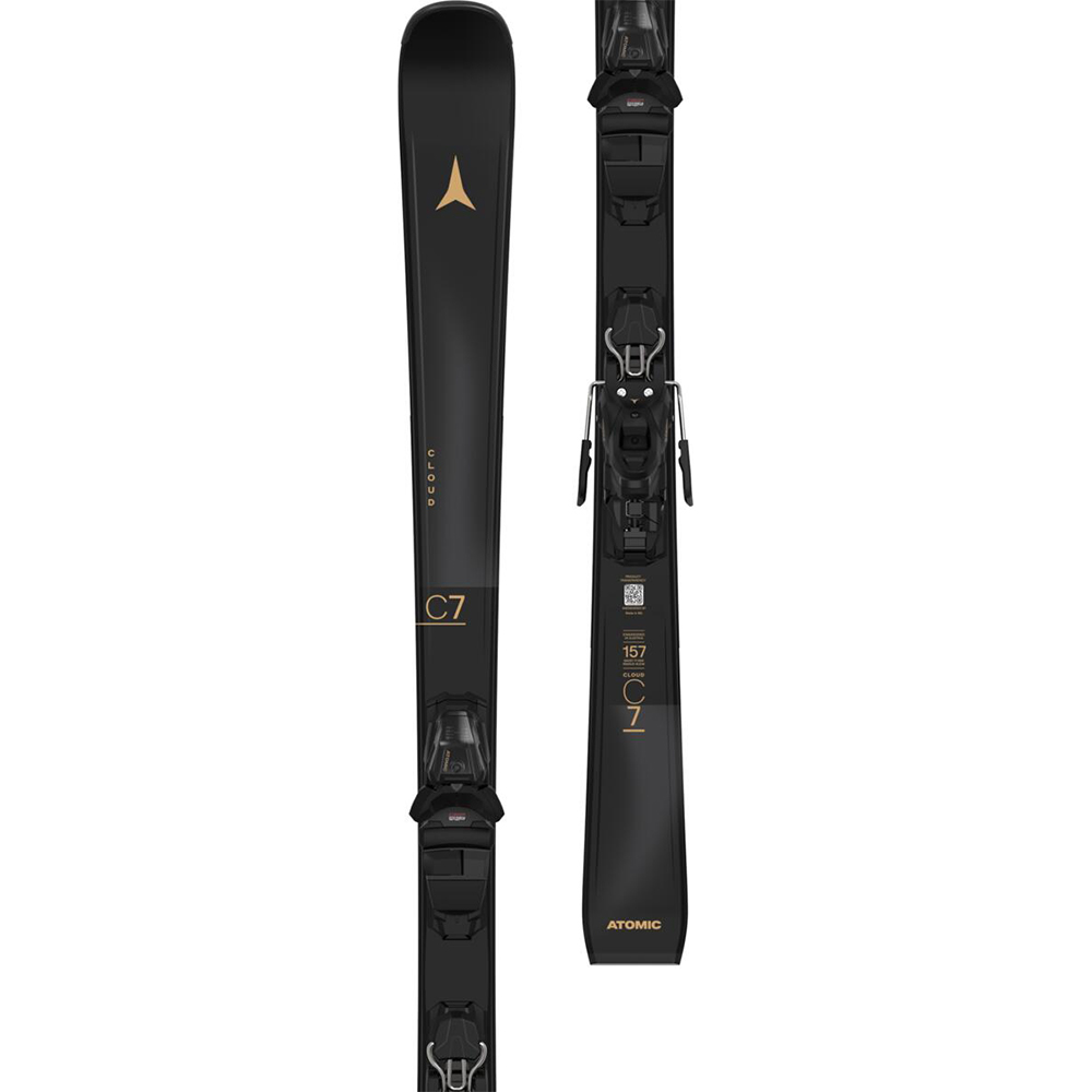 Лыжи горные женские Atomic E Cloud C7 + M 10 Gw black-light sand 