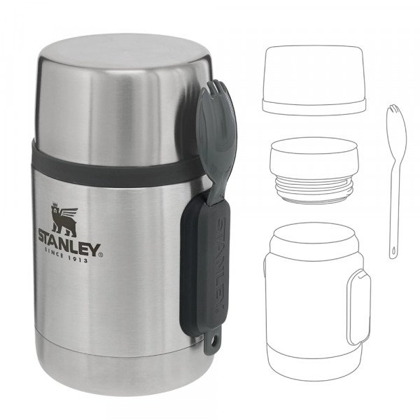 Термос для еды Stanley All In One 0,53 л серый Термос для еды Stanley All In One 0,53 л серый