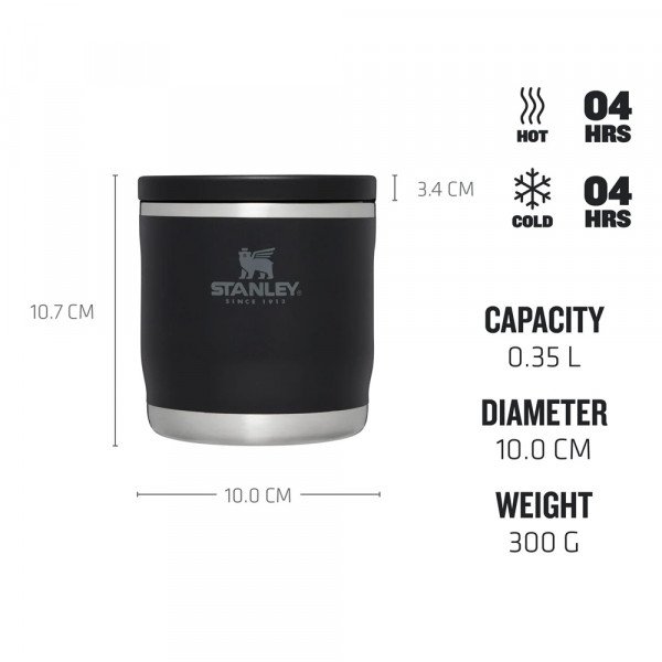 Термос для еды Stanley Adventure To-Go Food Jar 0.35 L черный Термос для еды Stanley Adventure To-Go Food Jar 0.35 L черный