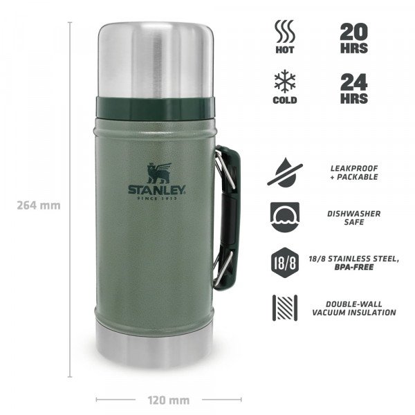 Термос для еды Stanley Classic 0.94 L зеленый