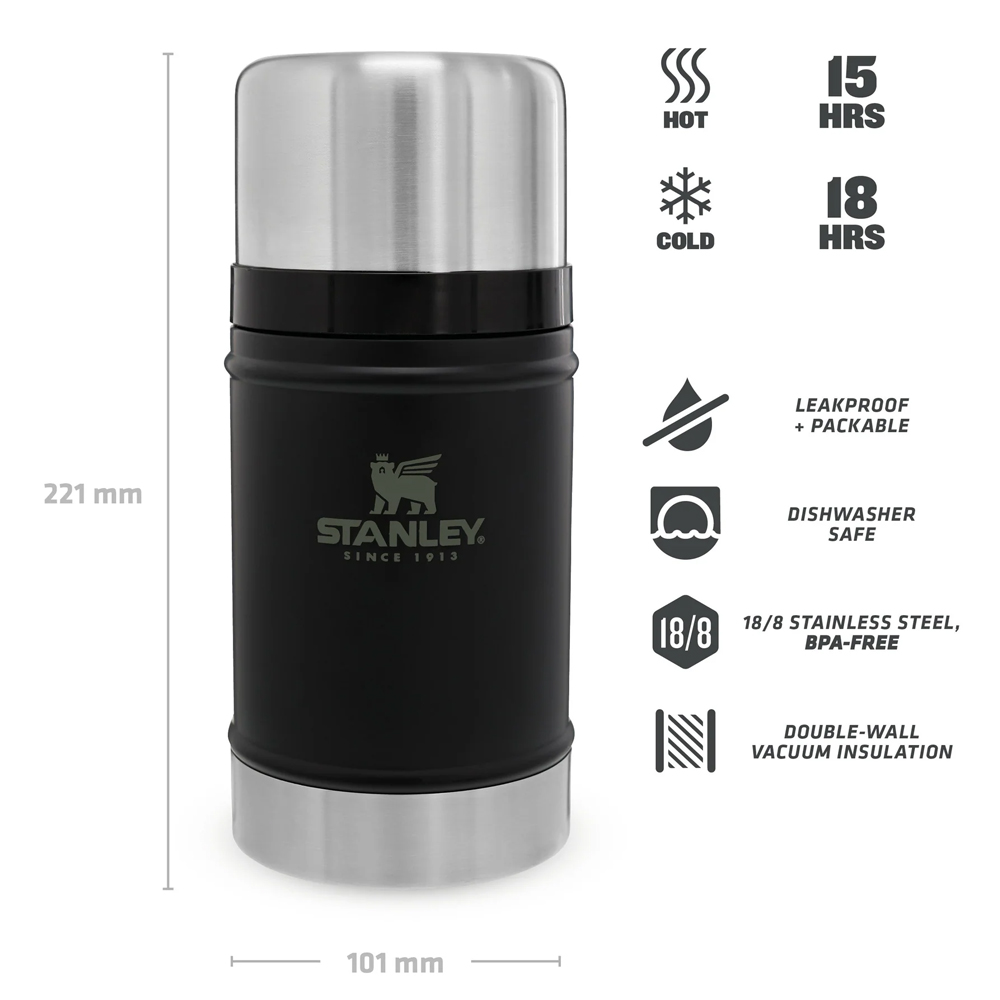 Термос Stanley Classic Vac 0,7 черный