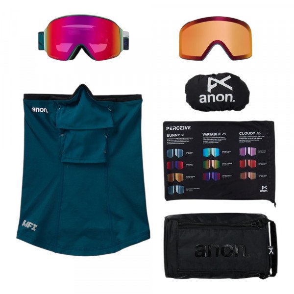 Маска горнолыжная Anon M4 Cylindrical + линза + маска MFI