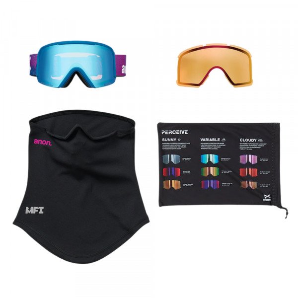 Маска горнолыжная Anon Nesa + линза + маска MFI