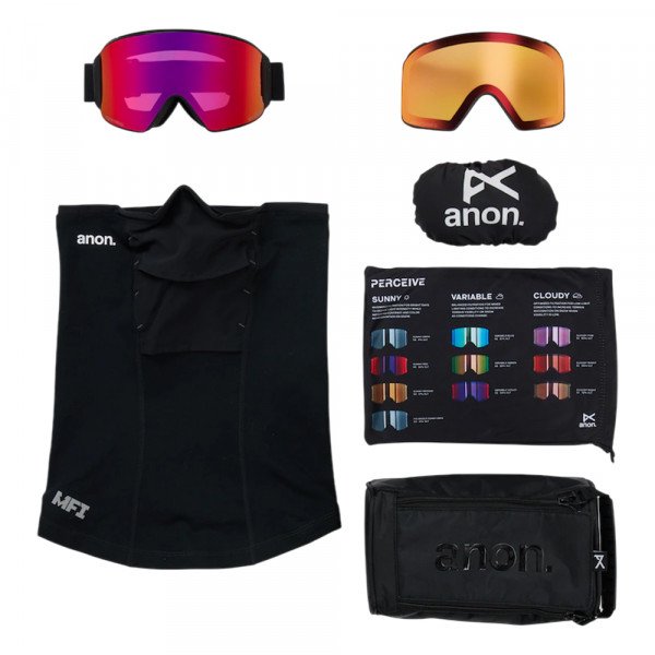 Маска горнолыжная Anon M4 Cylindrical + линза + маска MFI