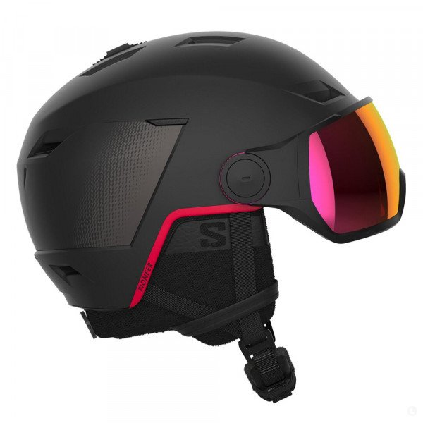 Шлем горнолыжный Salomon Pioneer lt visor sigma goji re Шлем горнолыжный Salomon Pioneer lt visor sigma goji re