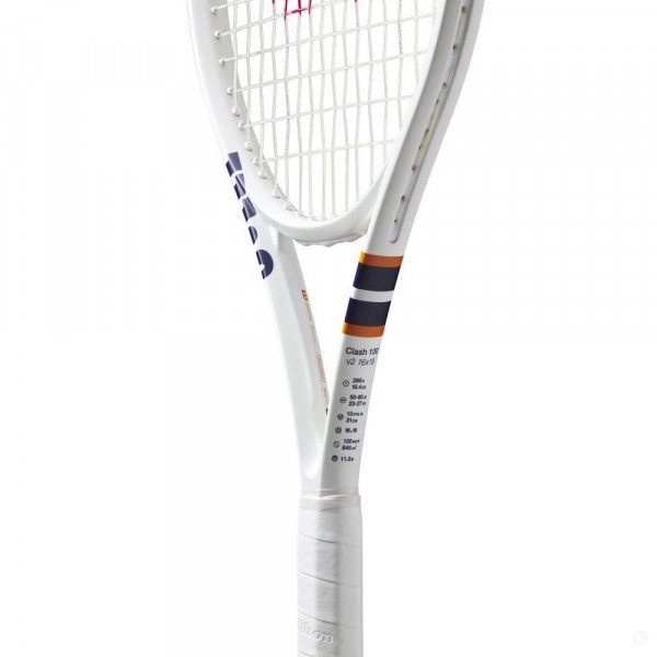 Ракетка для тенниса Wilson Clash 100 V2 Roland Garros 2023 unstr Ракетка для тенниса Wilson Clash 100 V2 Roland Garros 2023 unstr