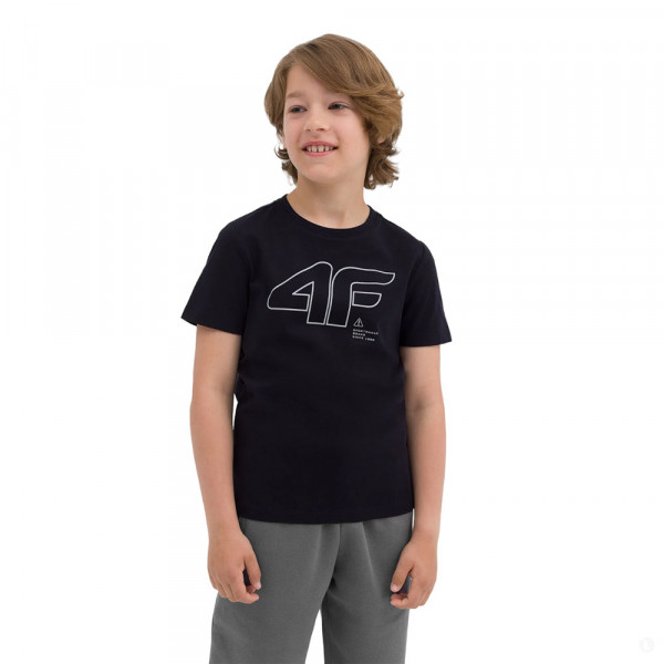 Футболка детская 4F Cotton Boy черная