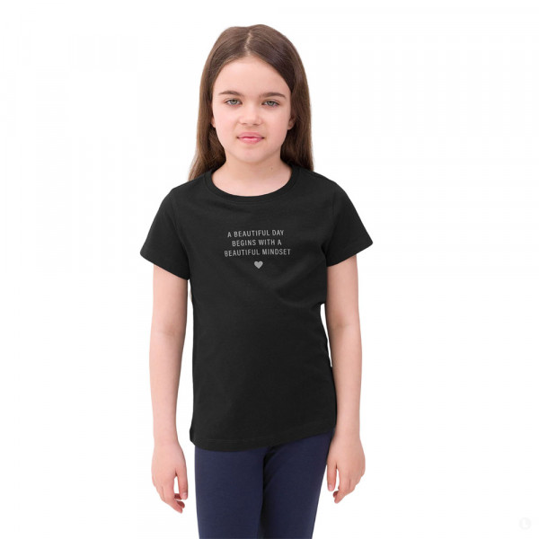 Футболка детская 4F Cotton Girl черная Футболка детская 4F Cotton Girl черная