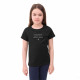 Футболка детская 4F Cotton Girl черная Футболка детская 4F Cotton Girl черная